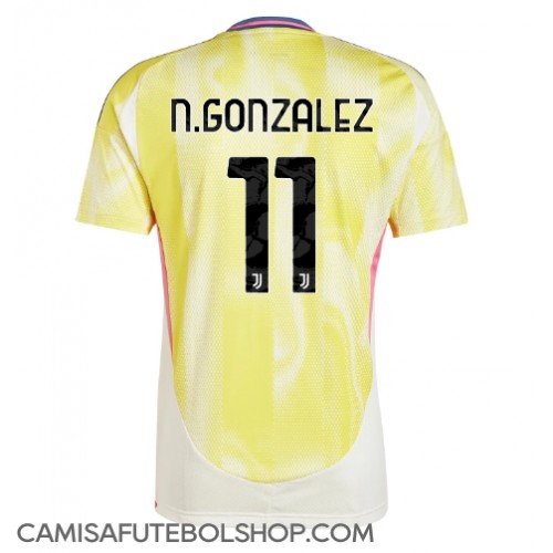 Camisa de time de futebol Juventus Nicolas Gonzalez #11 Replicas 2º Equipamento 2024-25 Manga Curta